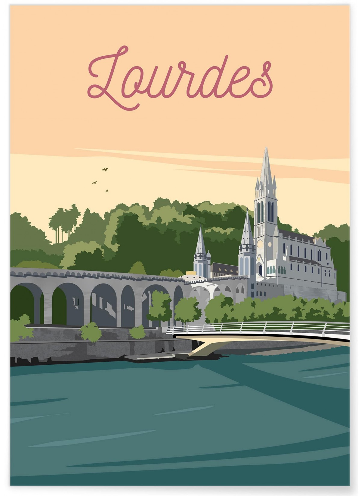 Affiche ville Lourdes, L'AFFICHERIE