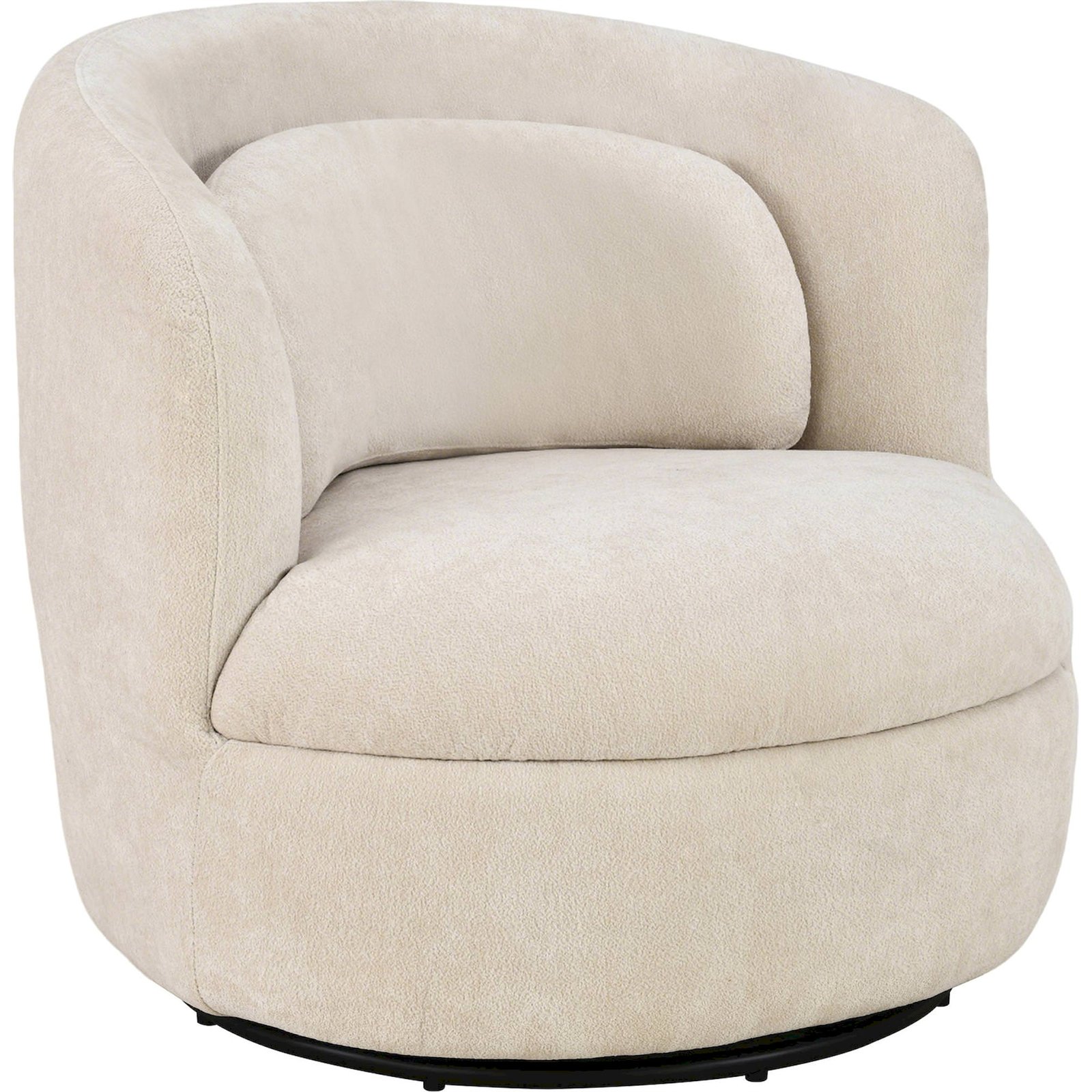 Fauteuil pivotant bouclé enveloppant CAVRA, RECOLLECTION