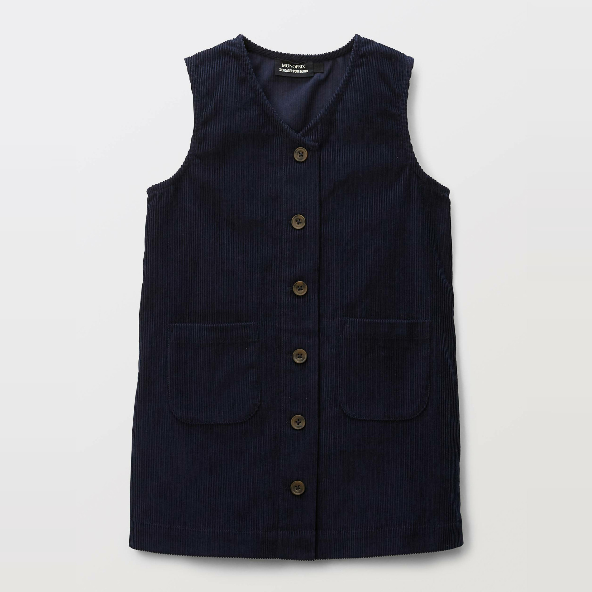 Robe sans manche en velours, MONOPRIX