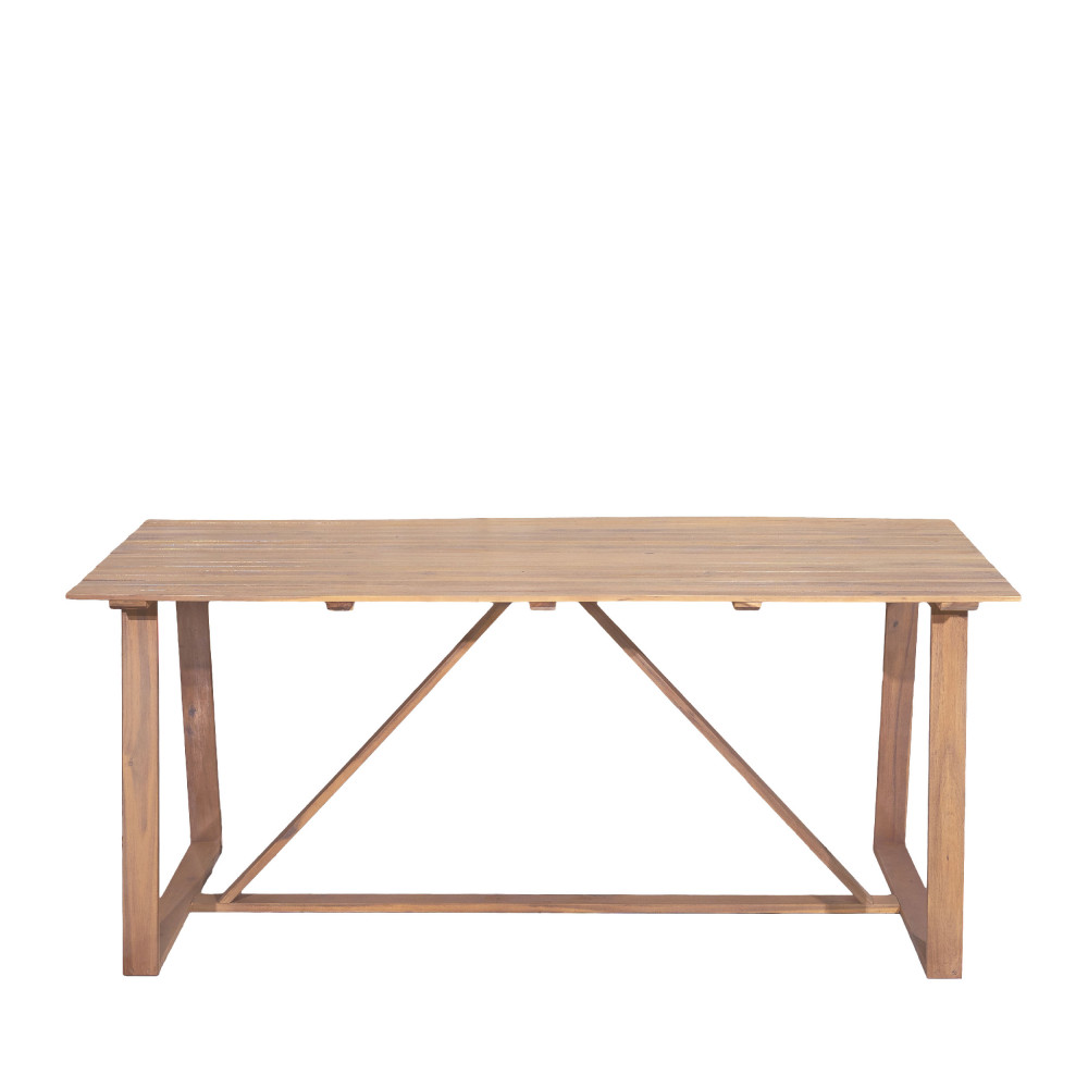 Table à manger de jardin 6 personnes en bois- AVA, DRAWER