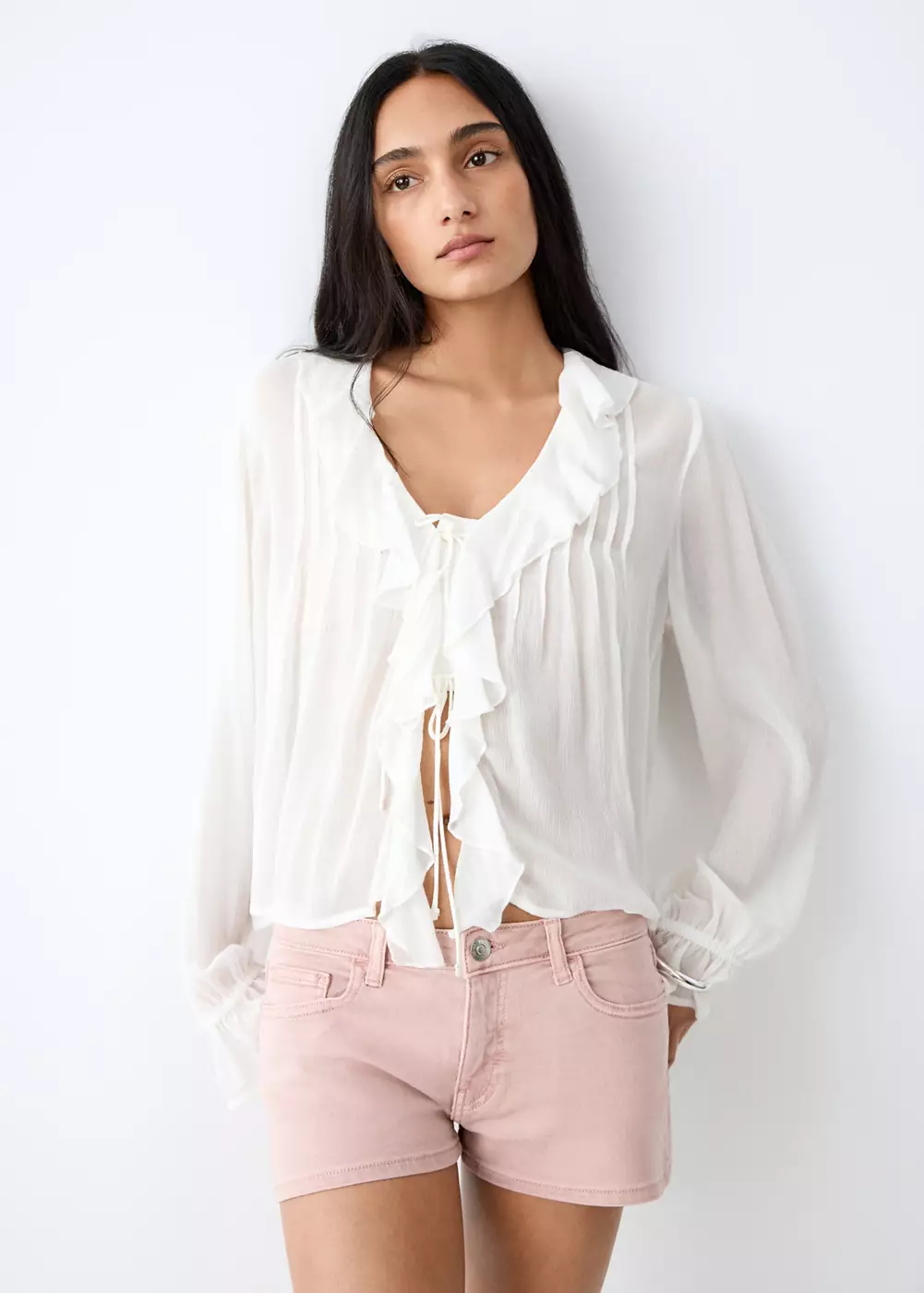 Mini short taille basse, MANGO TEEN