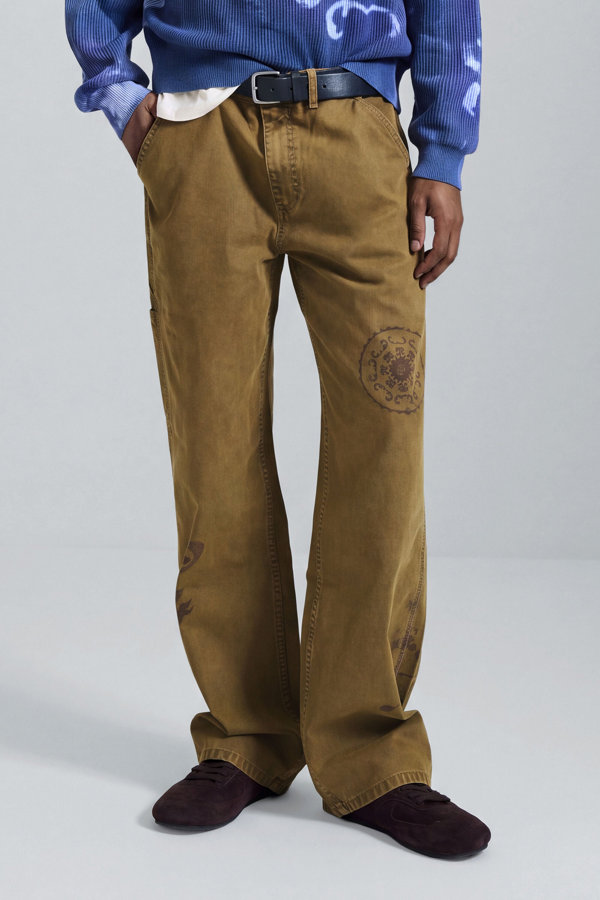 Pantalon long en coton, DESIGUAL