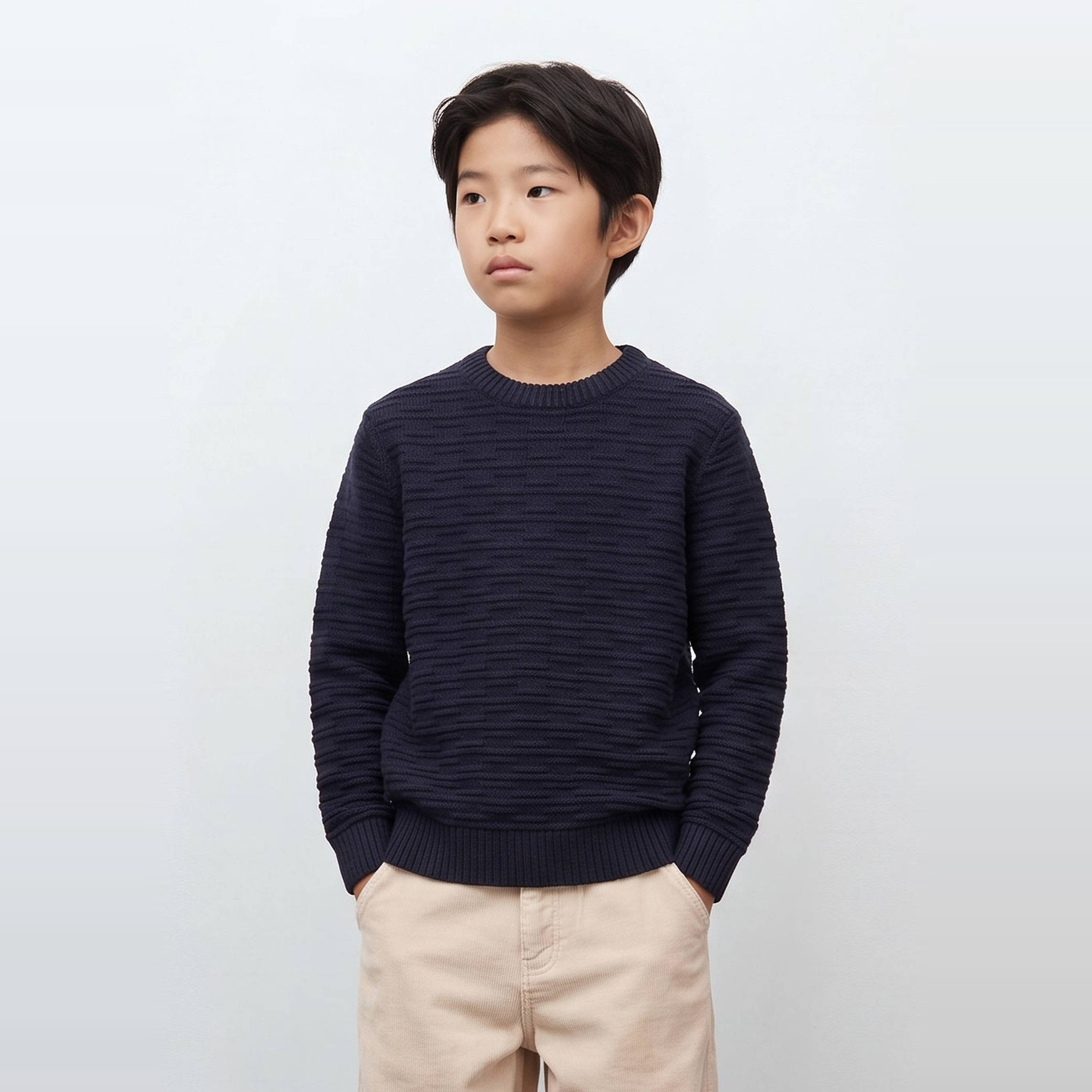 Pull rayé en coton, MONOPRIX