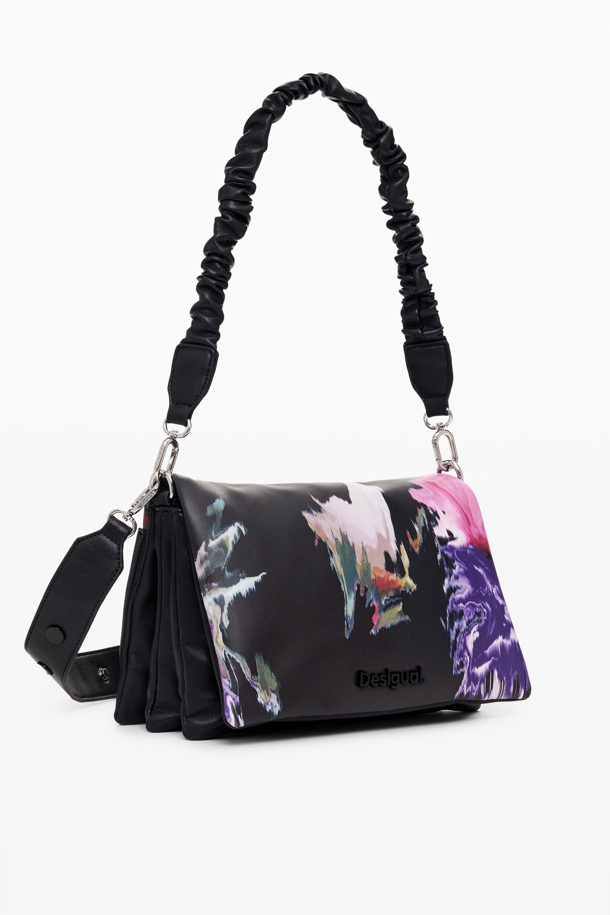 Sac effet cuir noir Desigual La Redoute
