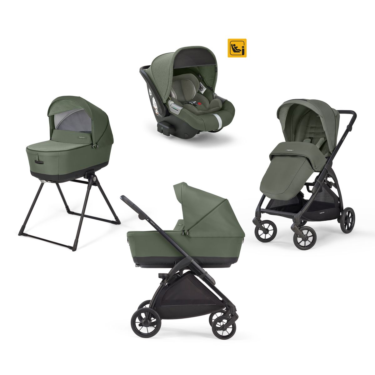 Poussette syst me quattro electa darwin tribeca green total black