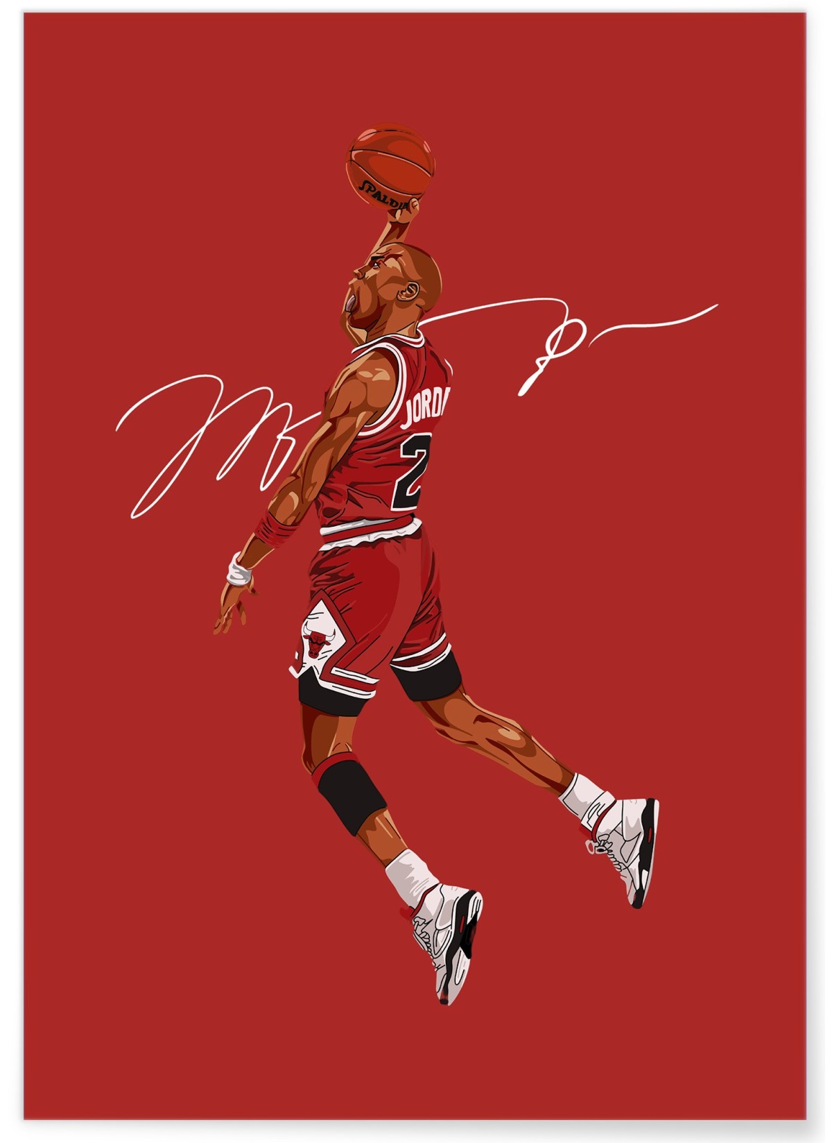 Affiche Michael Jordan - Dunk iconique, L'AFFICHERIE