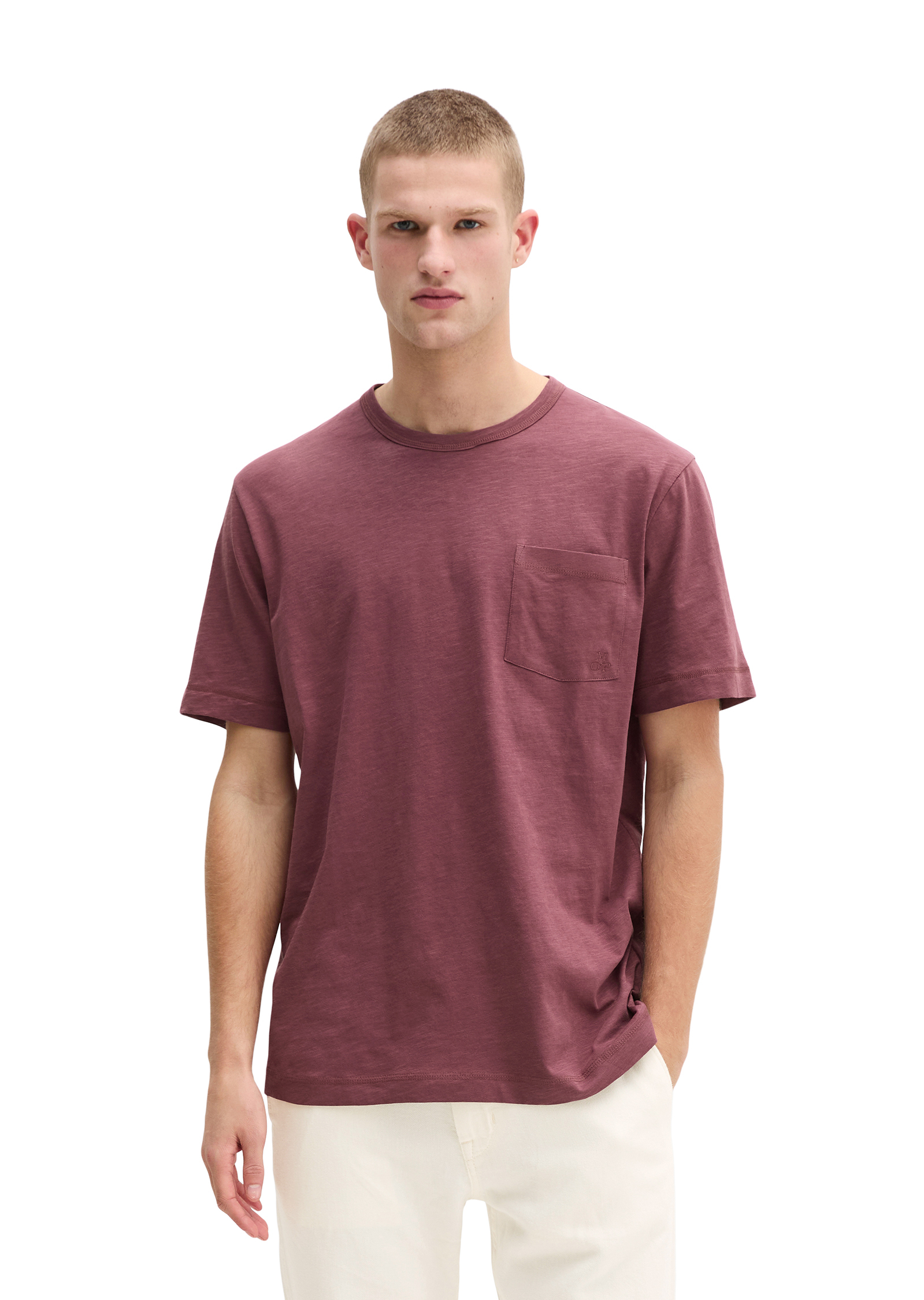 T-shirt DfC regular en jersey slub doux, MARC O'POLO
