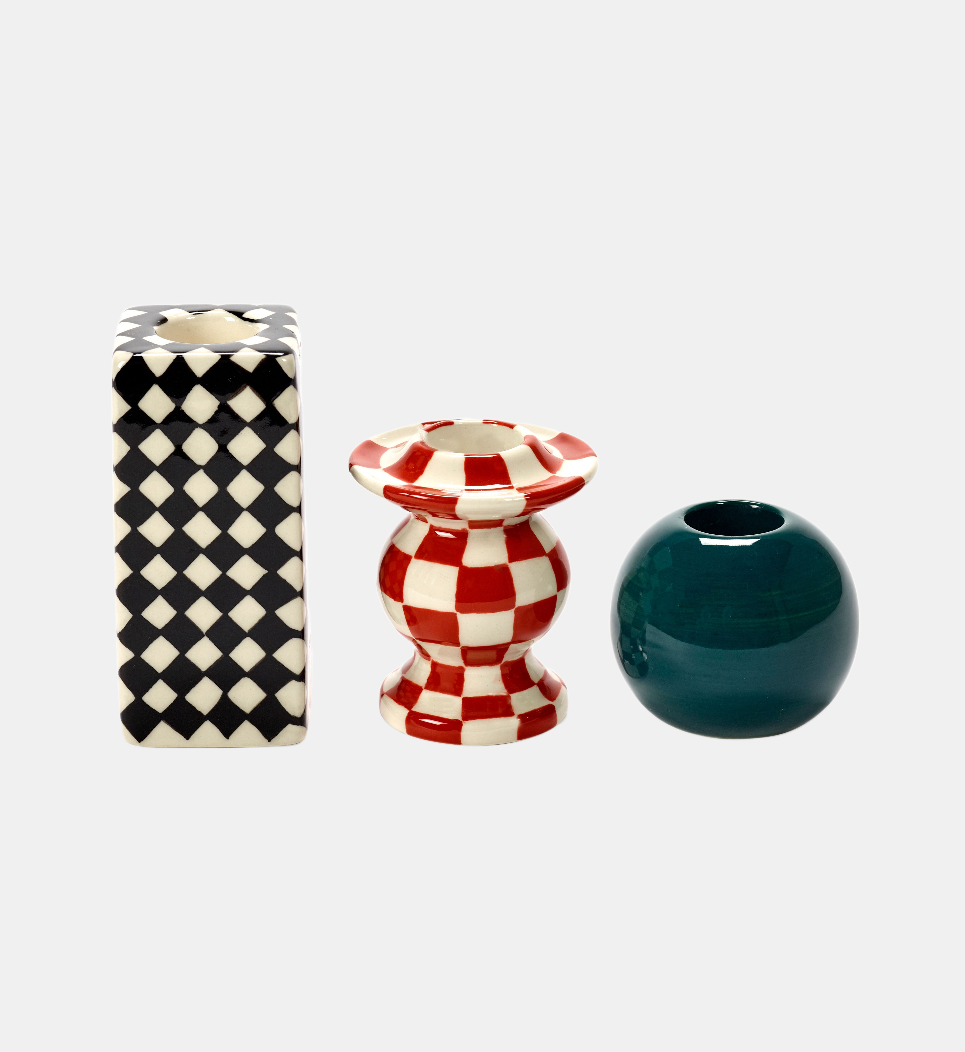 Ensemble de 3 porte-bougies, SERAX
