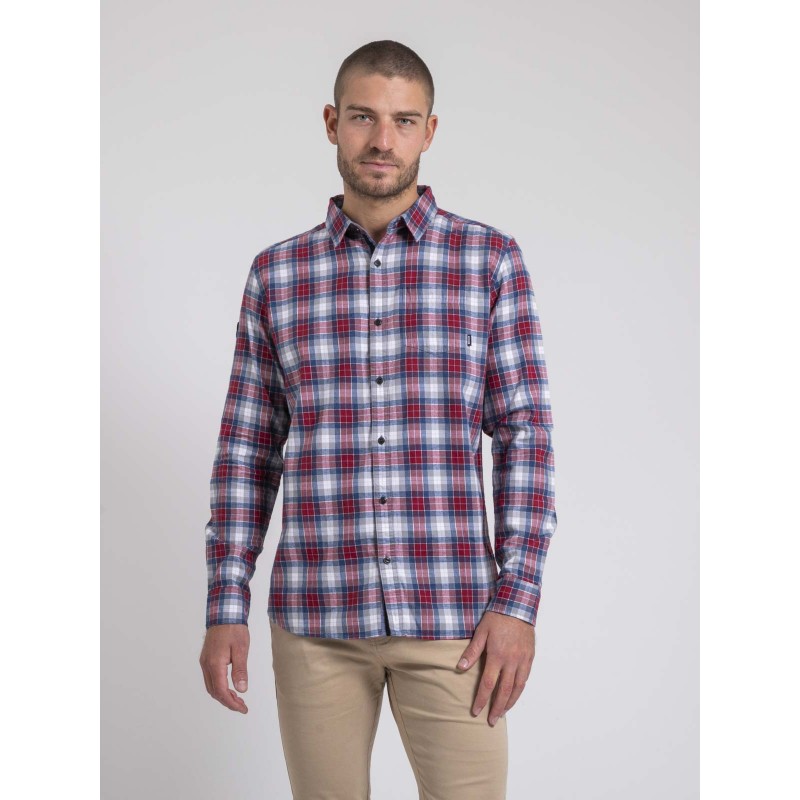Chemise Manches Longues Carreaux Pur Coton Flanelle Tadonol, RITCHIE