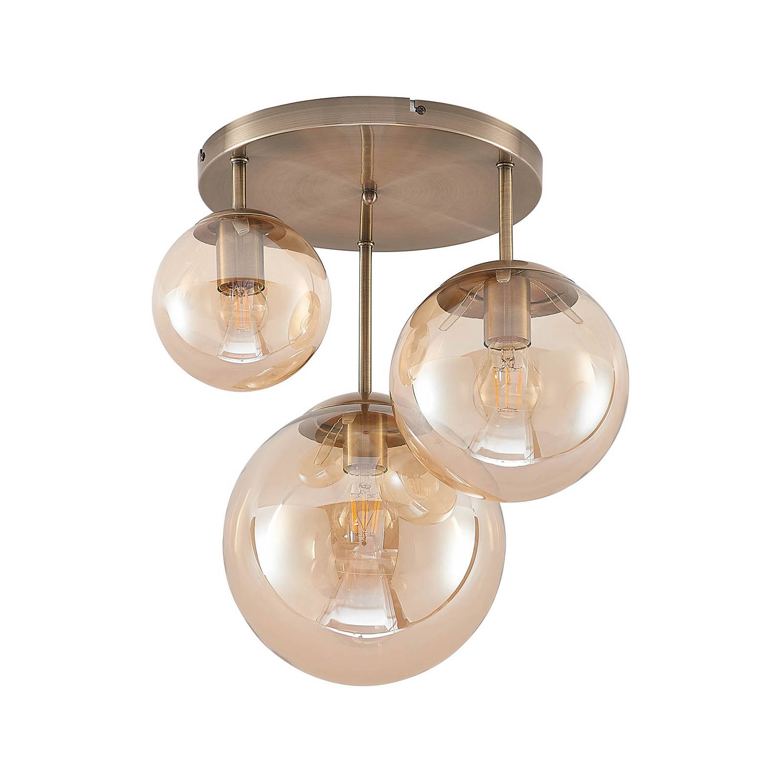 Plafonnier en verre moderne, Teeja, LINDBY