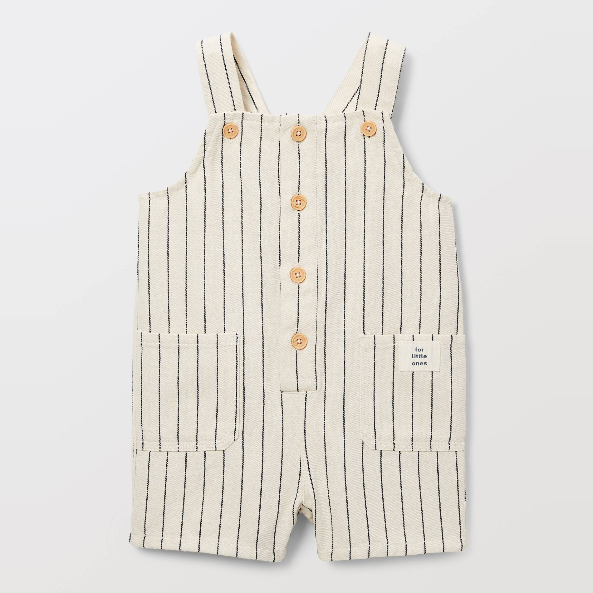 Salopette courte unie en coton BIO GOTS - collection Cérémonie, BOUT'CHOU