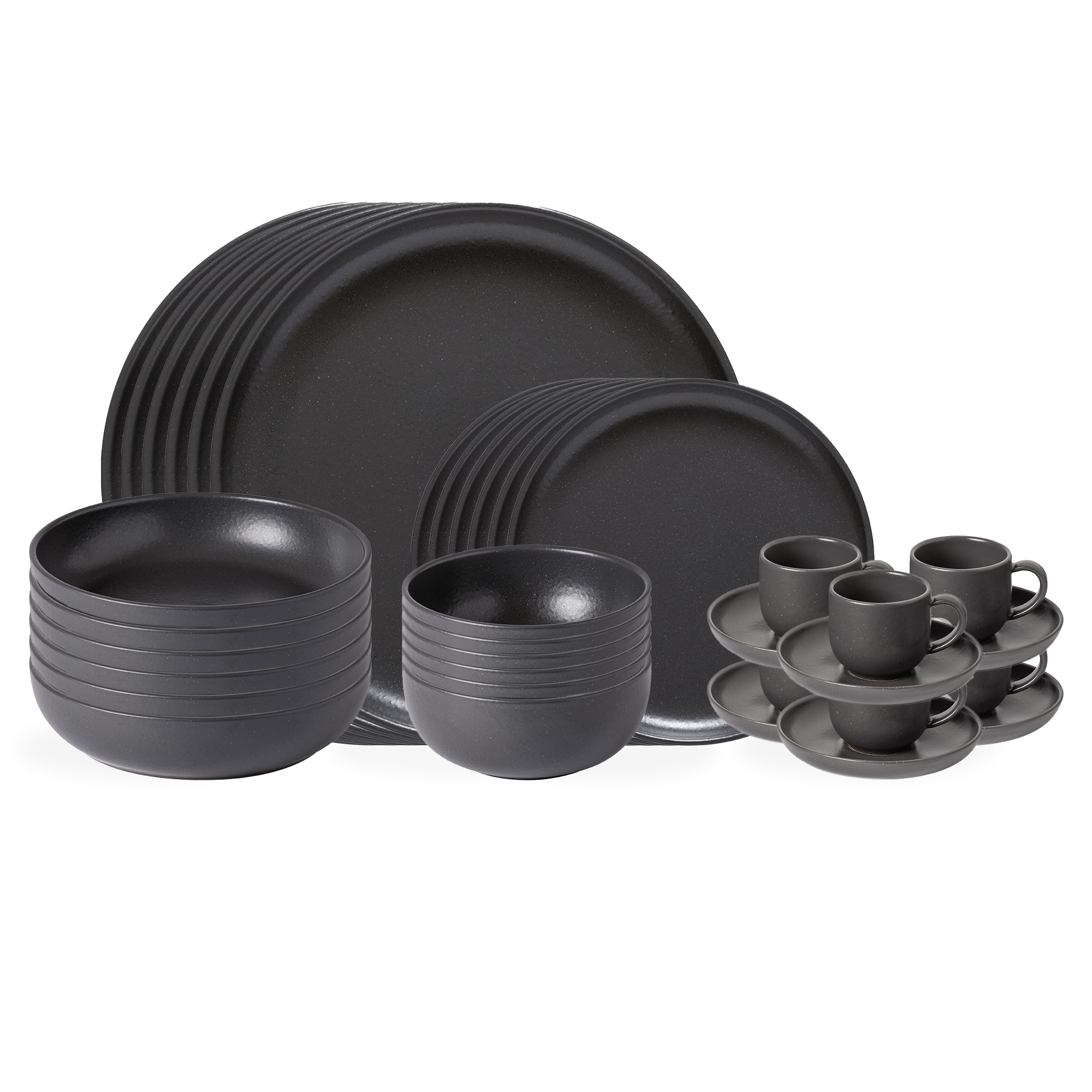 Set Table 30 Pièces avec Tasse et Soucoupe à Café Pacifica by Casafina, COSTA NOVA