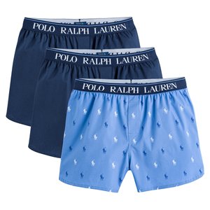 Pack of 3 Cotton Boxers with Elasticated Waistband