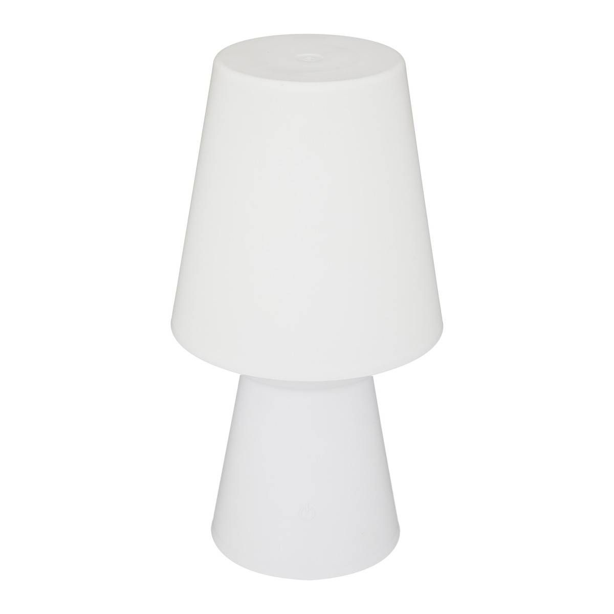 Lampe D'Extérieur Kiara Atmosphera - Blanc Et Bois - H27cm, Câble 90cm