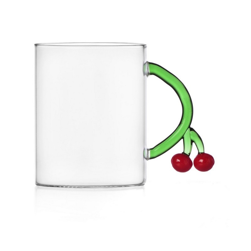 Mug verre cerises FRUITS AND FLOWERS Cherries, ICHENDORF