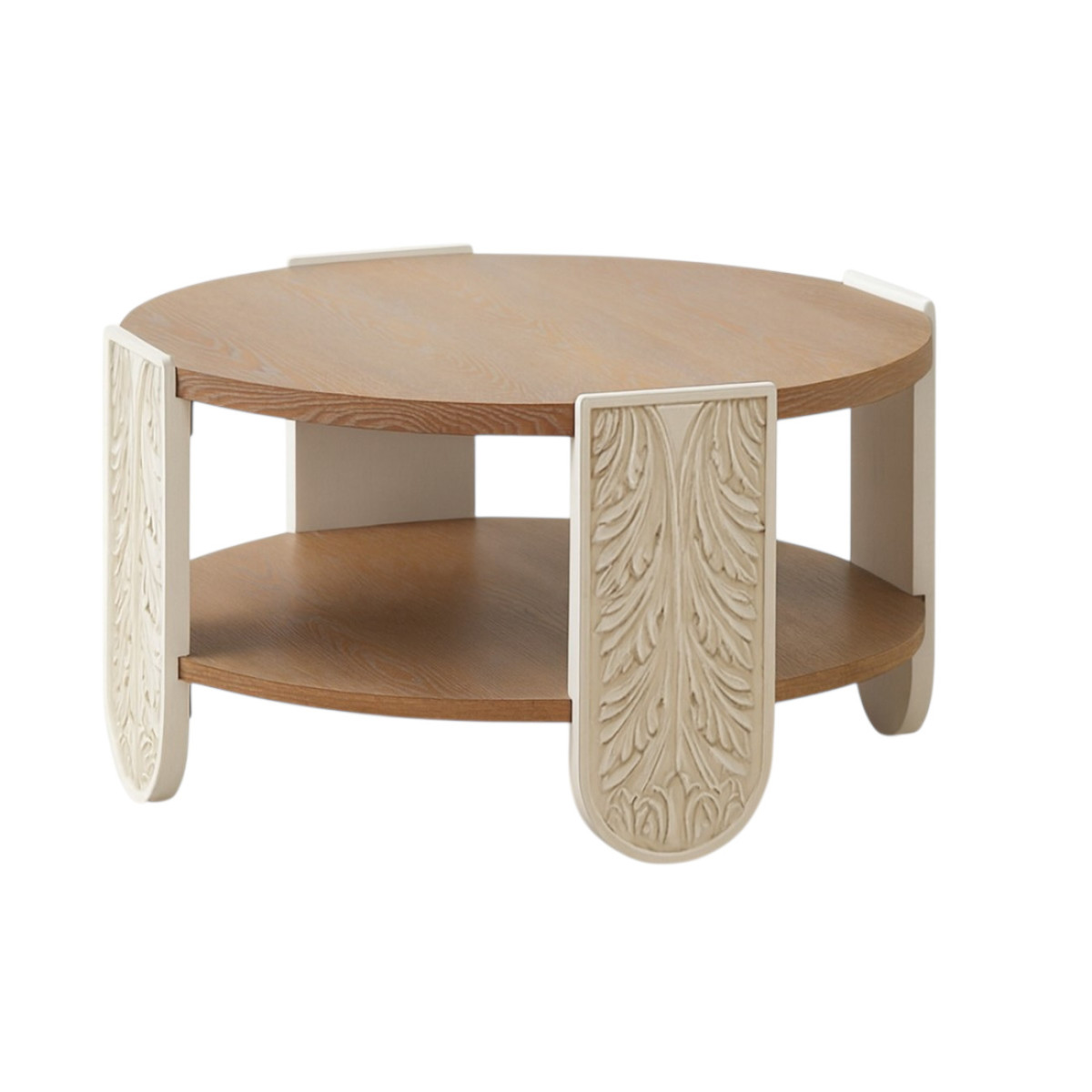 Table basse ronde en bois style Art Déco - ARTDEC, MATHI DESIGN