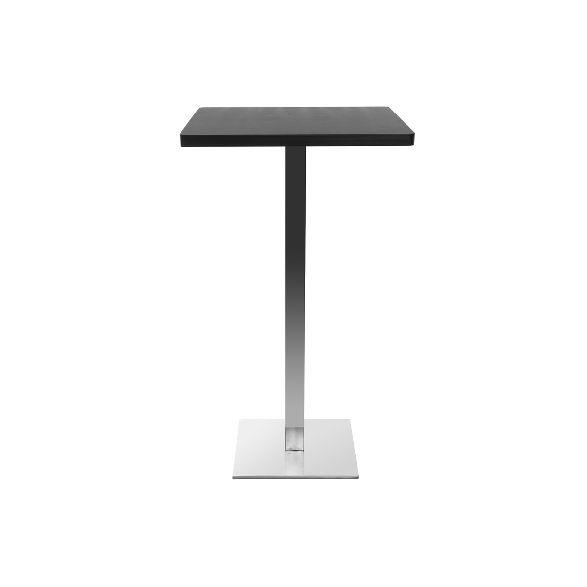 Table de bar design carrée noire L60 cm JORY, MILIBOO