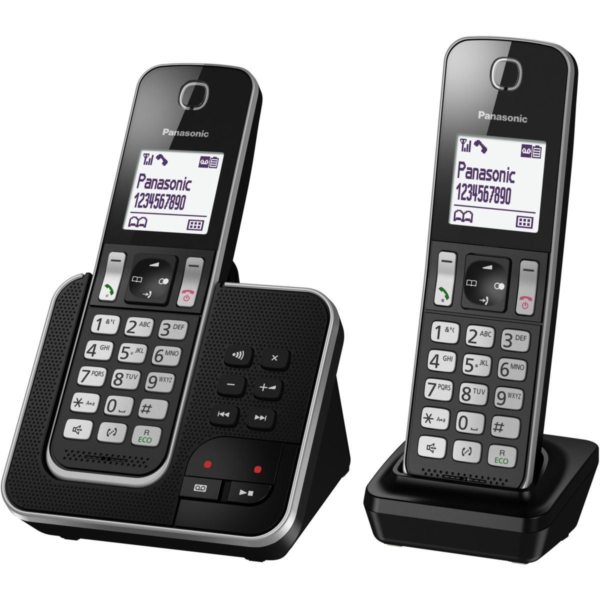 Téléphone sans fil PANASONIC KT-TG6823 Panasonic en noir
