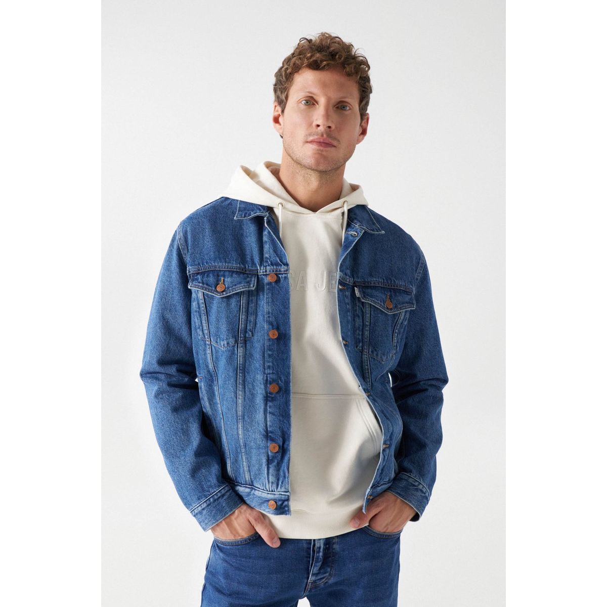 Veste jean homme capuche hot sale