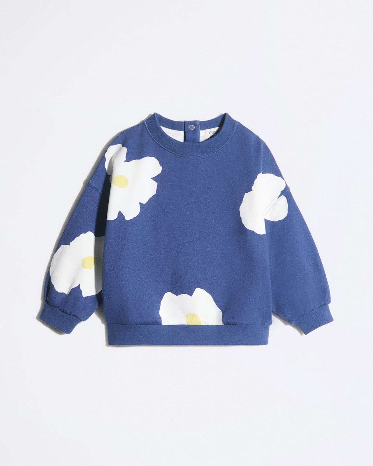 Sweat en coton bio imprimé fleuri, EMOI EMOI