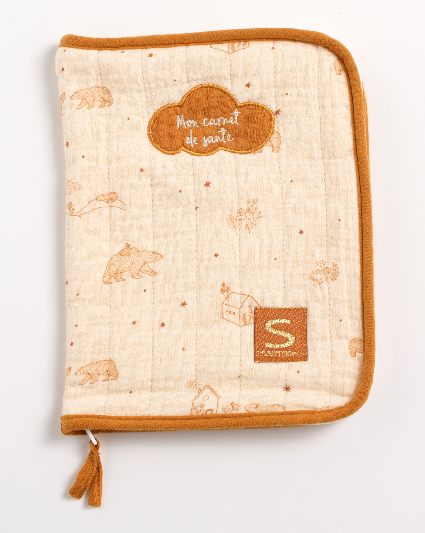 Protège carnet de santé en double gaze de coton, SAUTHON