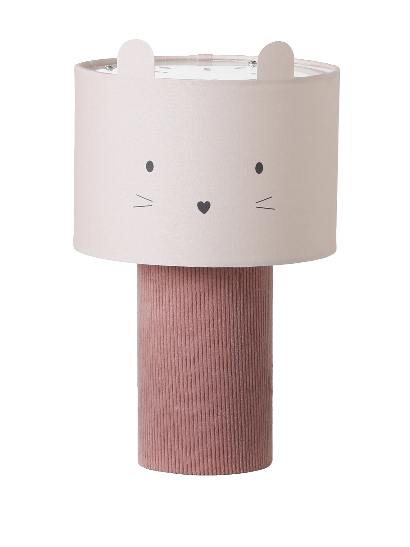 Lampe à poser tête d'animal et pied en velours, VERTBAUDET