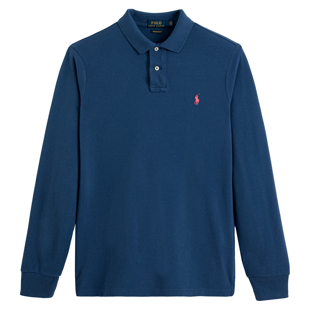 Custom fit polo shirt in cotton with 