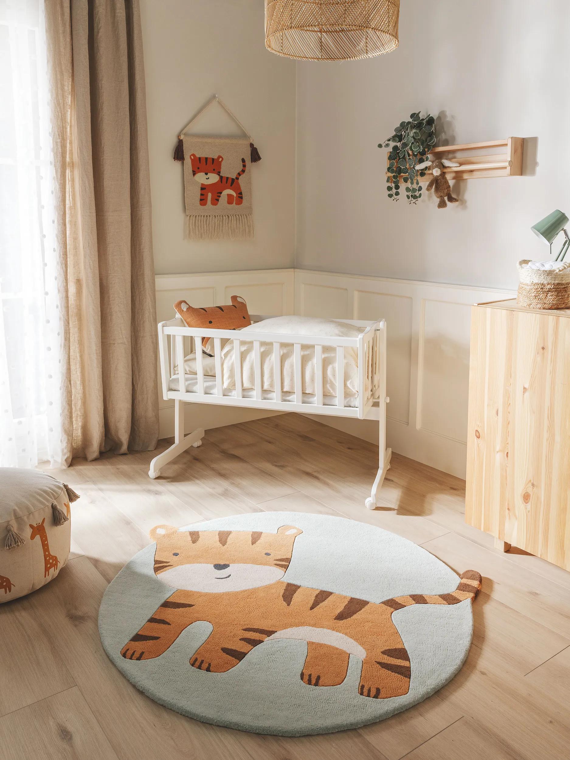 Tapis rond enfant tufté main SAVANNAH, BENUTA