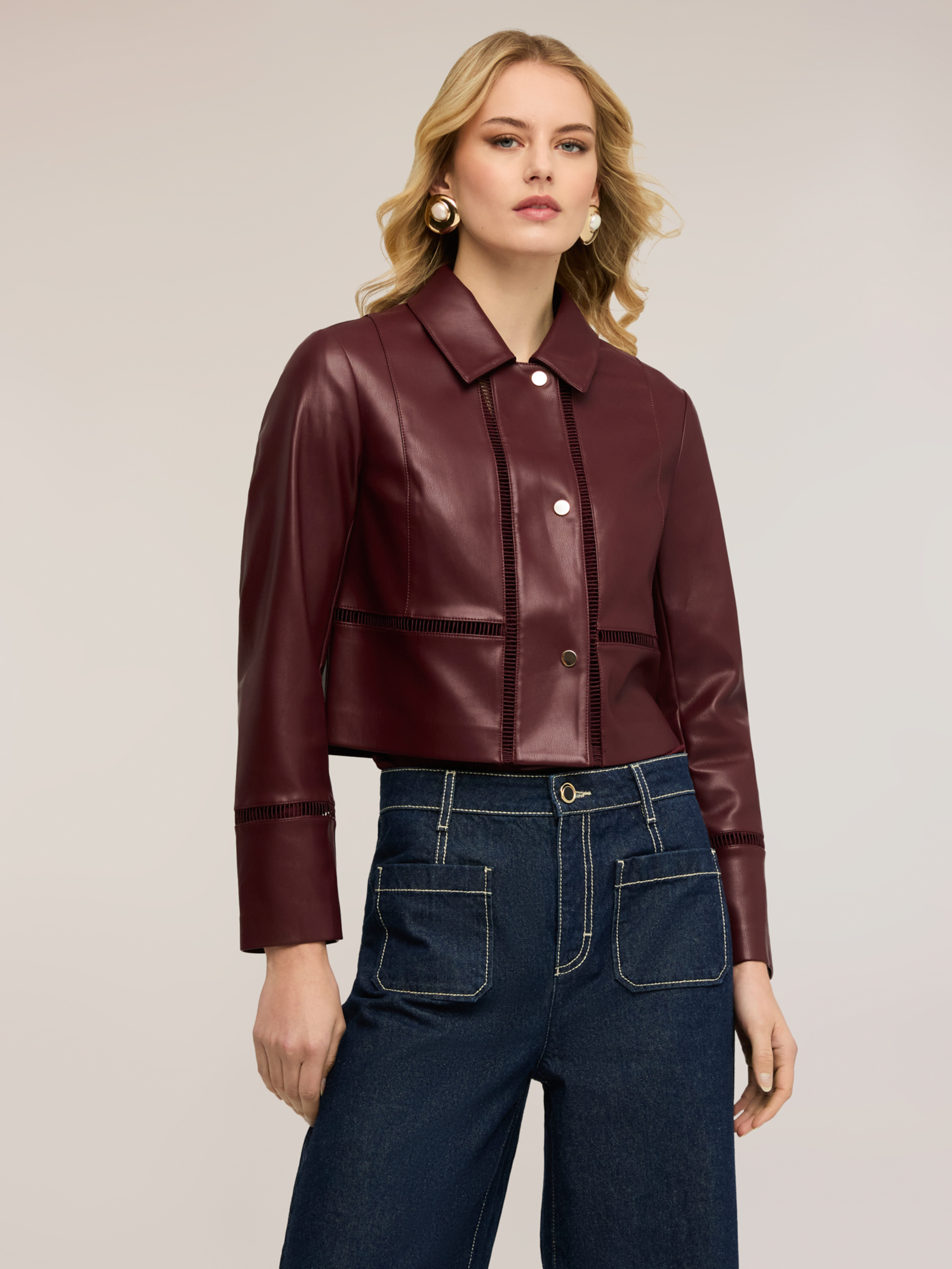 Veste courte avec détails ajourés, MOTIVI