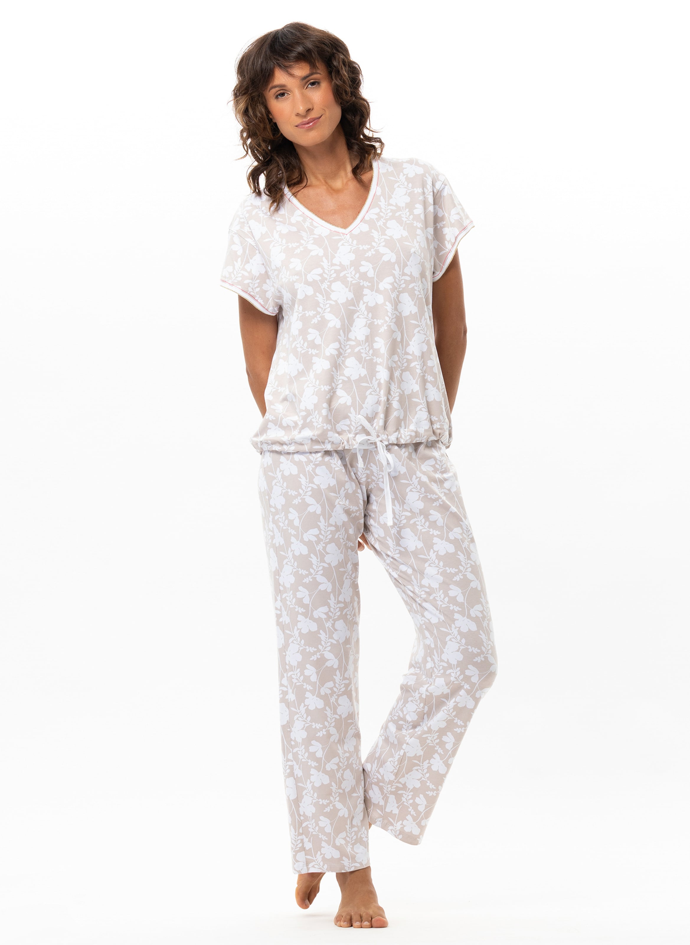 Pyjama en coton modal SIESTA 202, LE CHAT