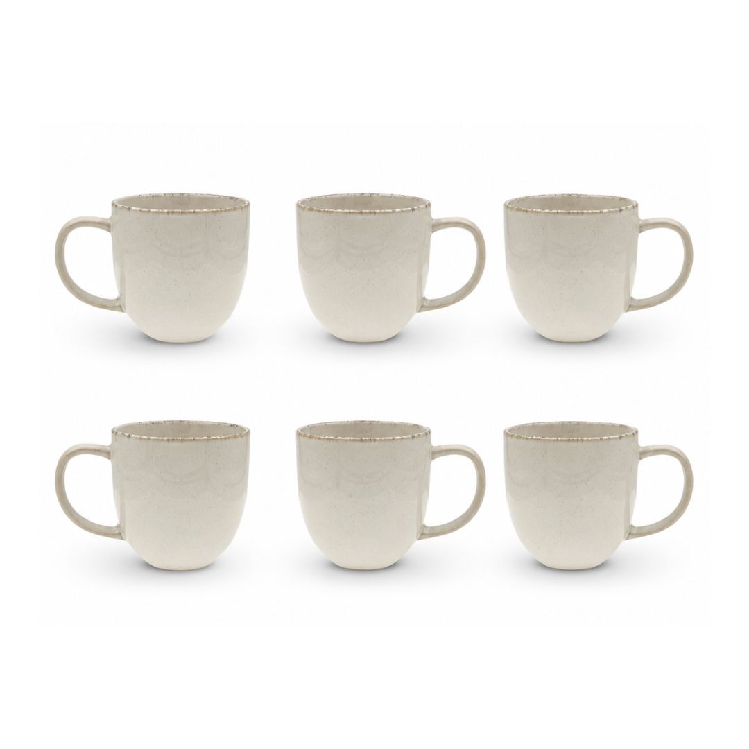 Lot de 6 mugs, COTON, ARTIME