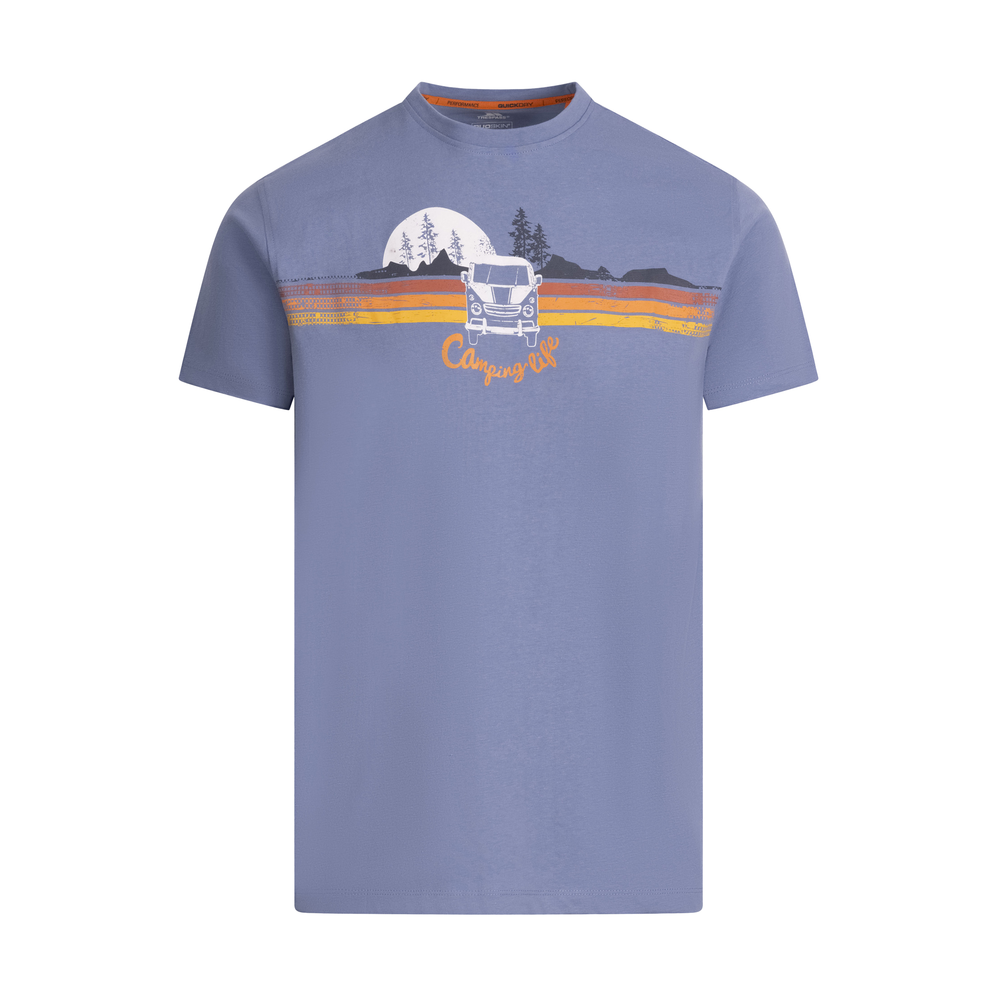 T-shirt décontracté motif/style camping et paysage CROMER, TRESPASS