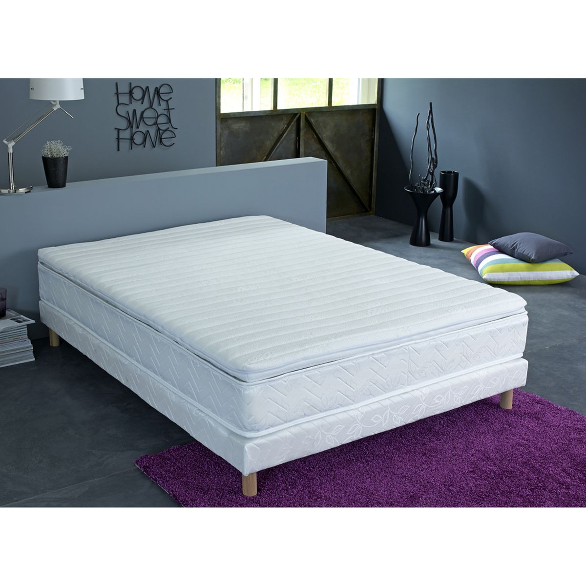 surmatelas de confort mousse hr, 7 zones