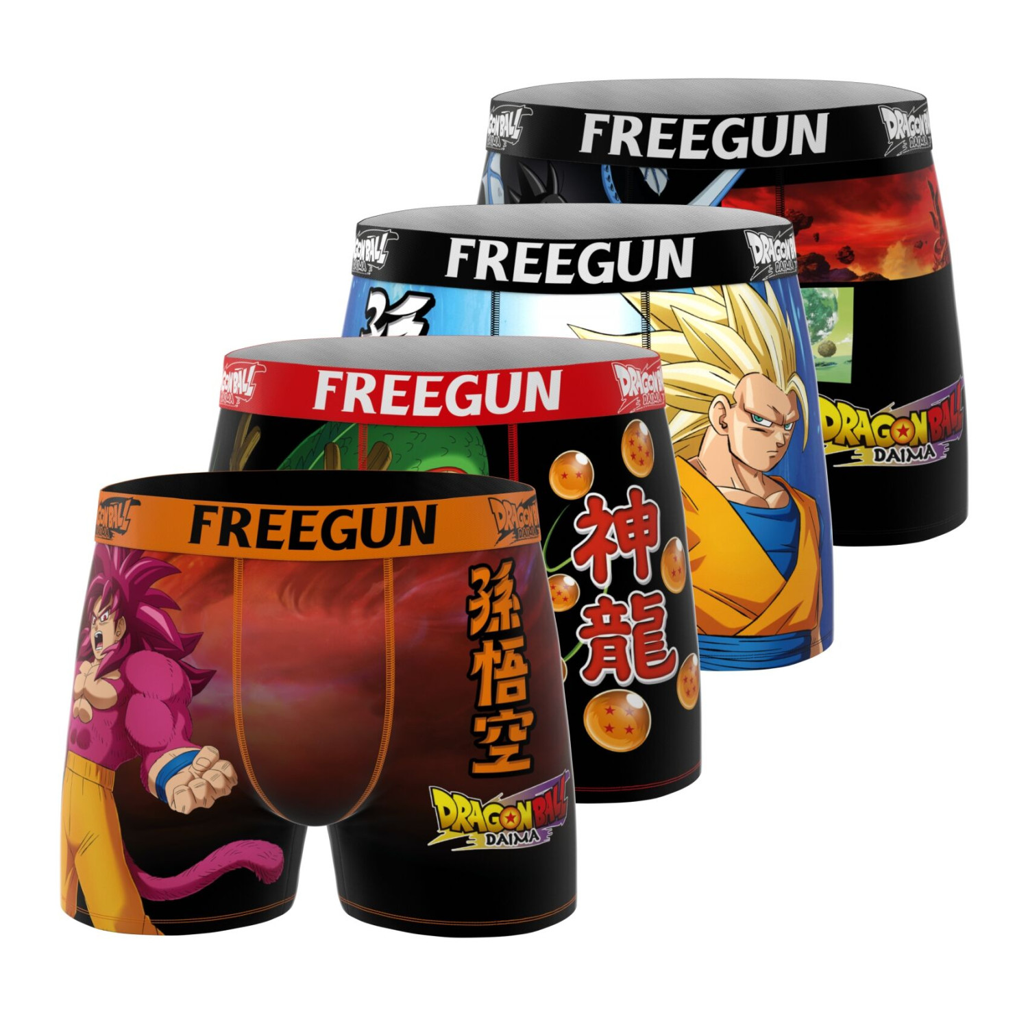 Lot De 4 Boxers Dragon Ball Daima, FREEGUN