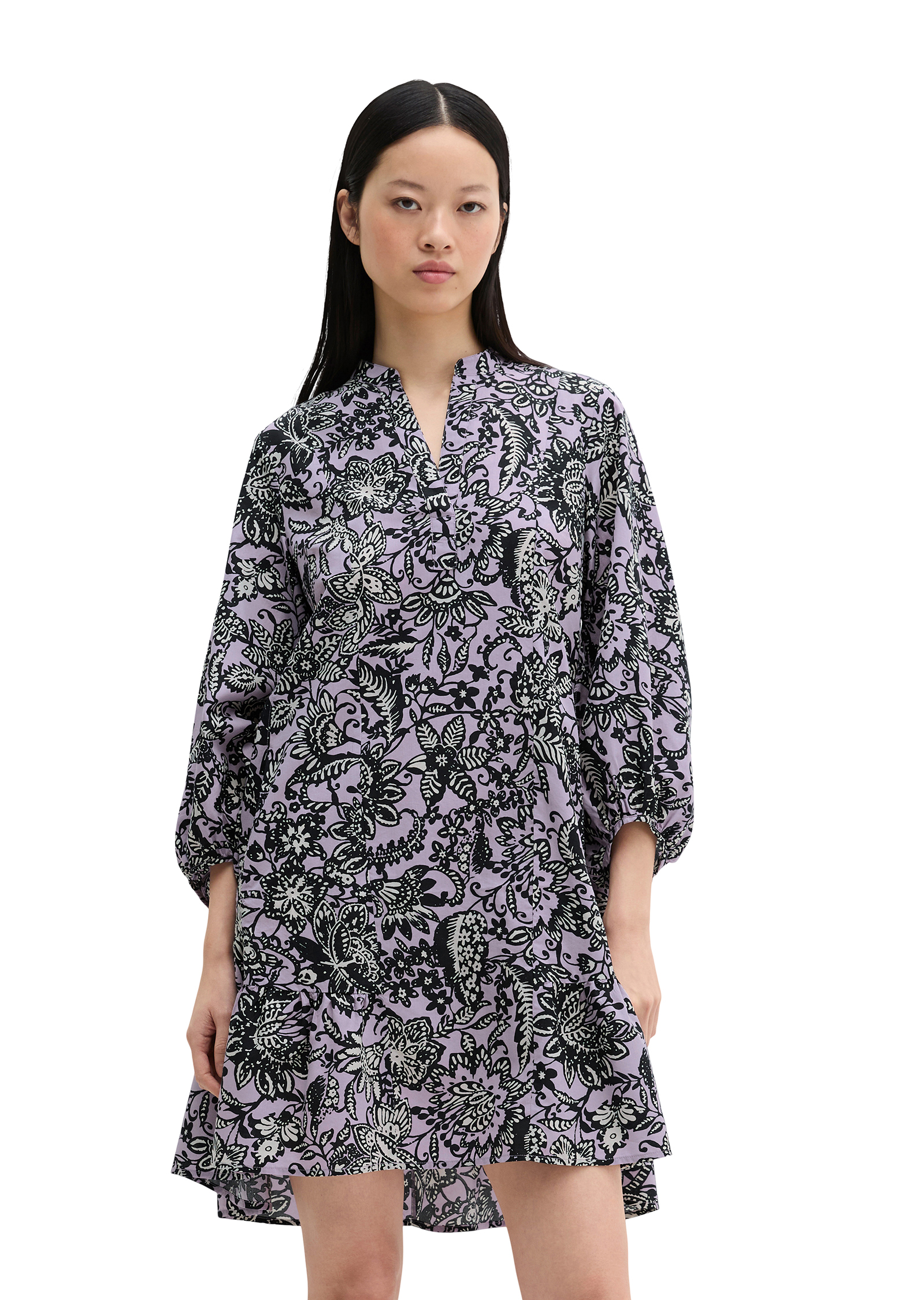 Robe d'été loose en popeline légère imprimée, MARC O'POLO