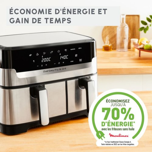 Friteuse sans huile MOULINEX EZ501D10 Easy Fry & Grill Inox - Friteuse BUT