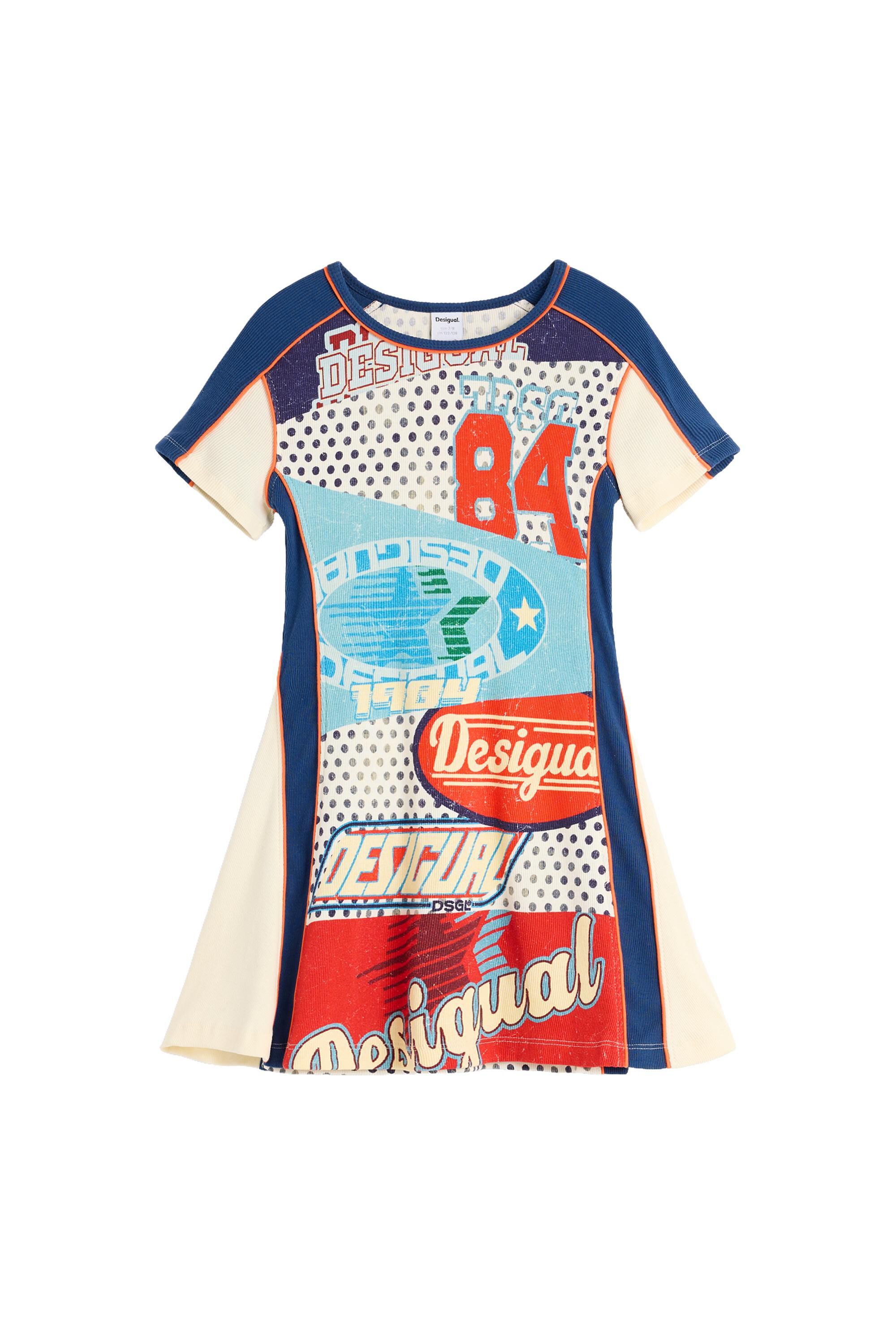 Robe évasée imprimée, DESIGUAL
