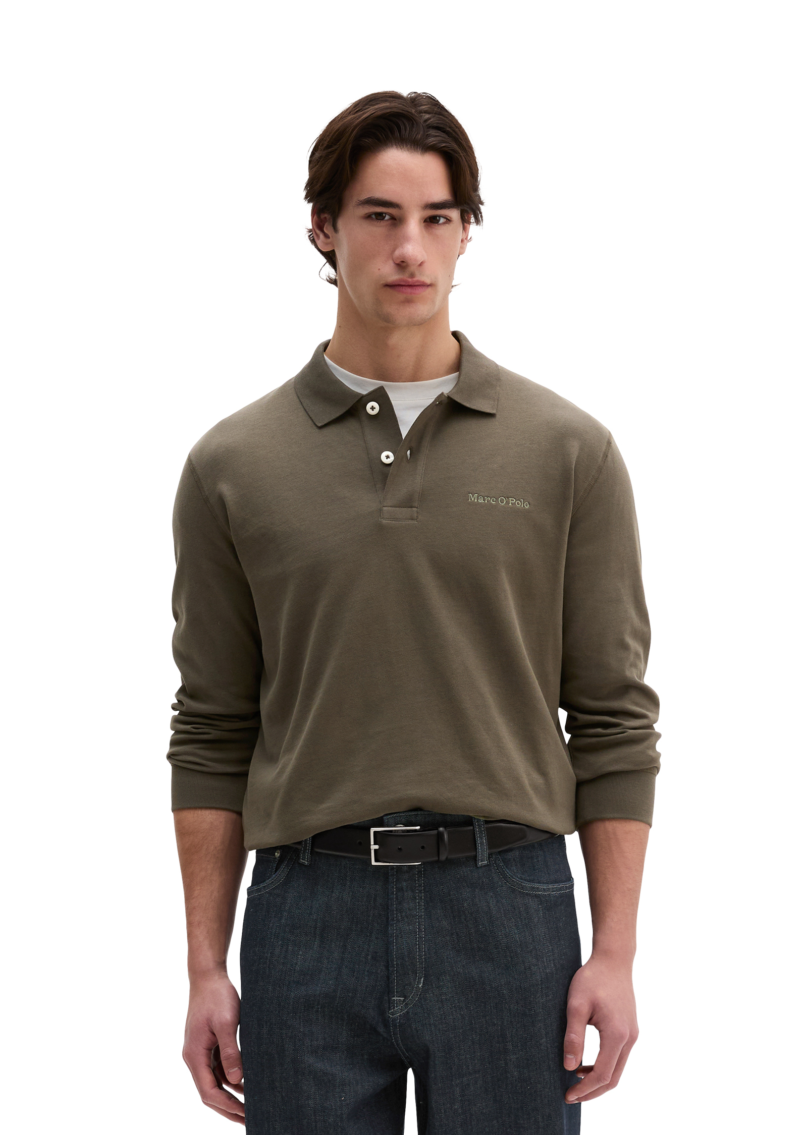 Polo coupe classique en jersey de coton bio épais, MARC O'POLO
