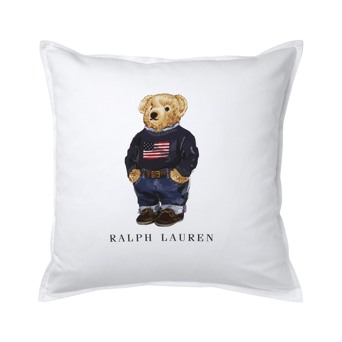 Housse de coussin en coton, FLAG SWEATER BEAR, RALPH LAUREN HOME