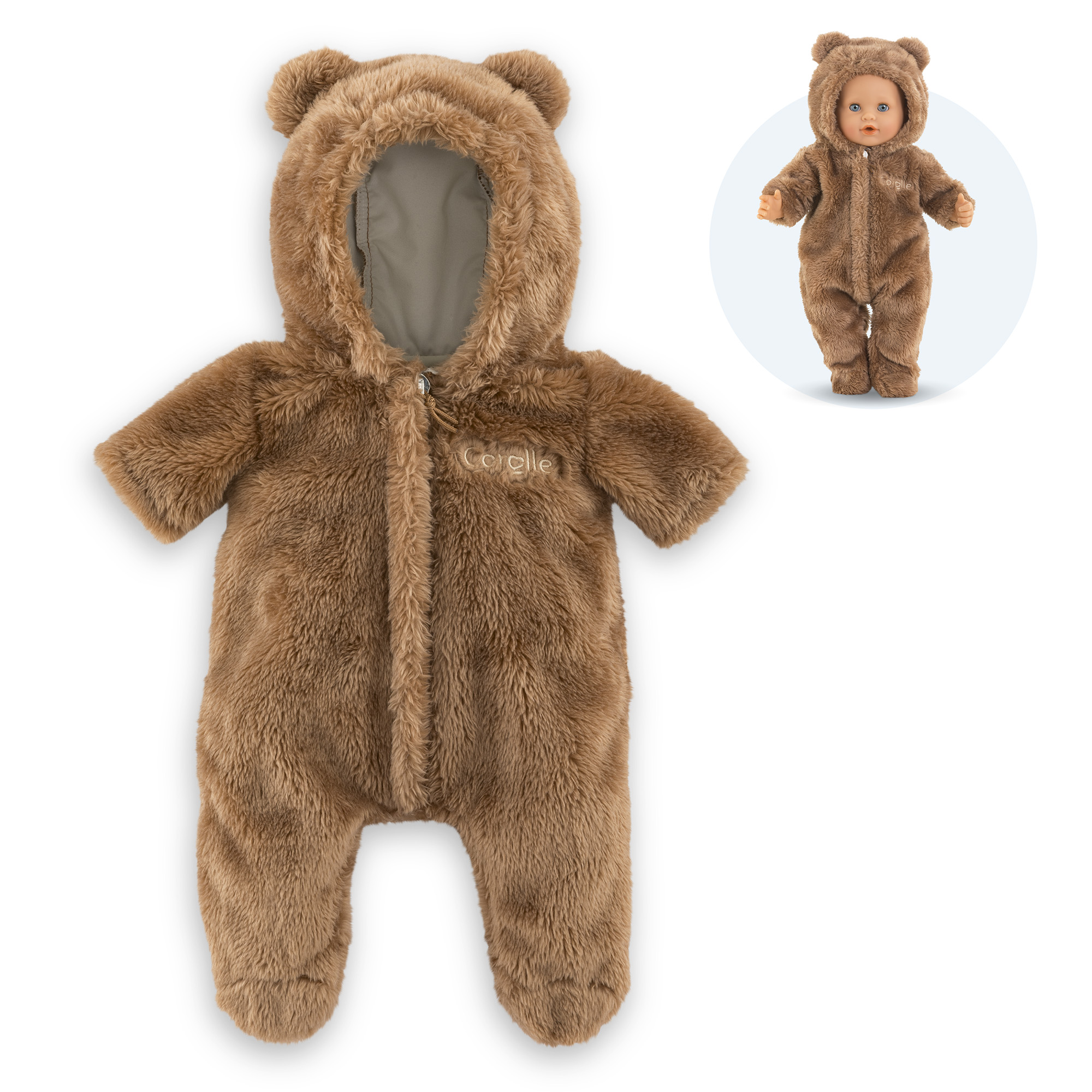 Pilote Ours Brun pour poupon 36 cm, COROLLE