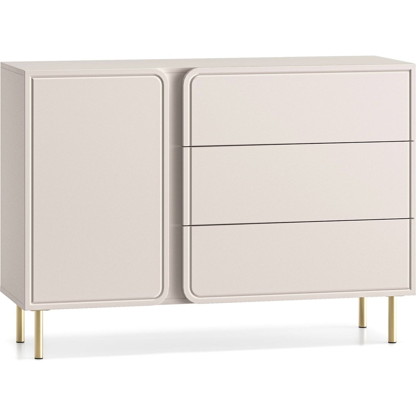 Commode en bois LOPPA 3 tiroirs, RECOLLECTION