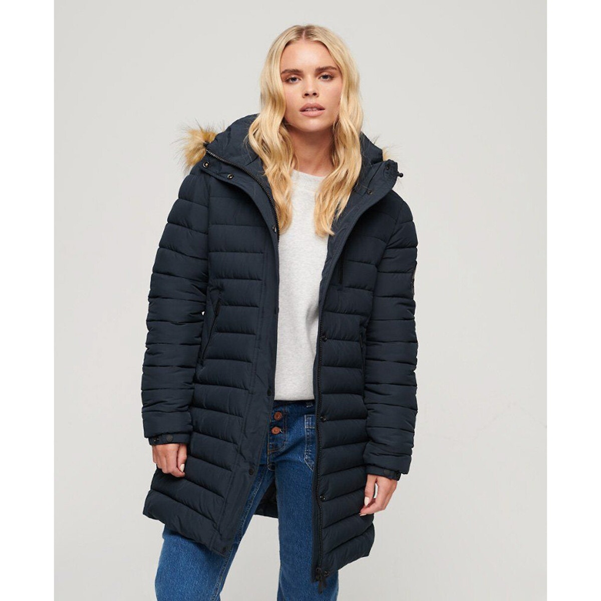 Doudoune bleu marine femme La Redoute