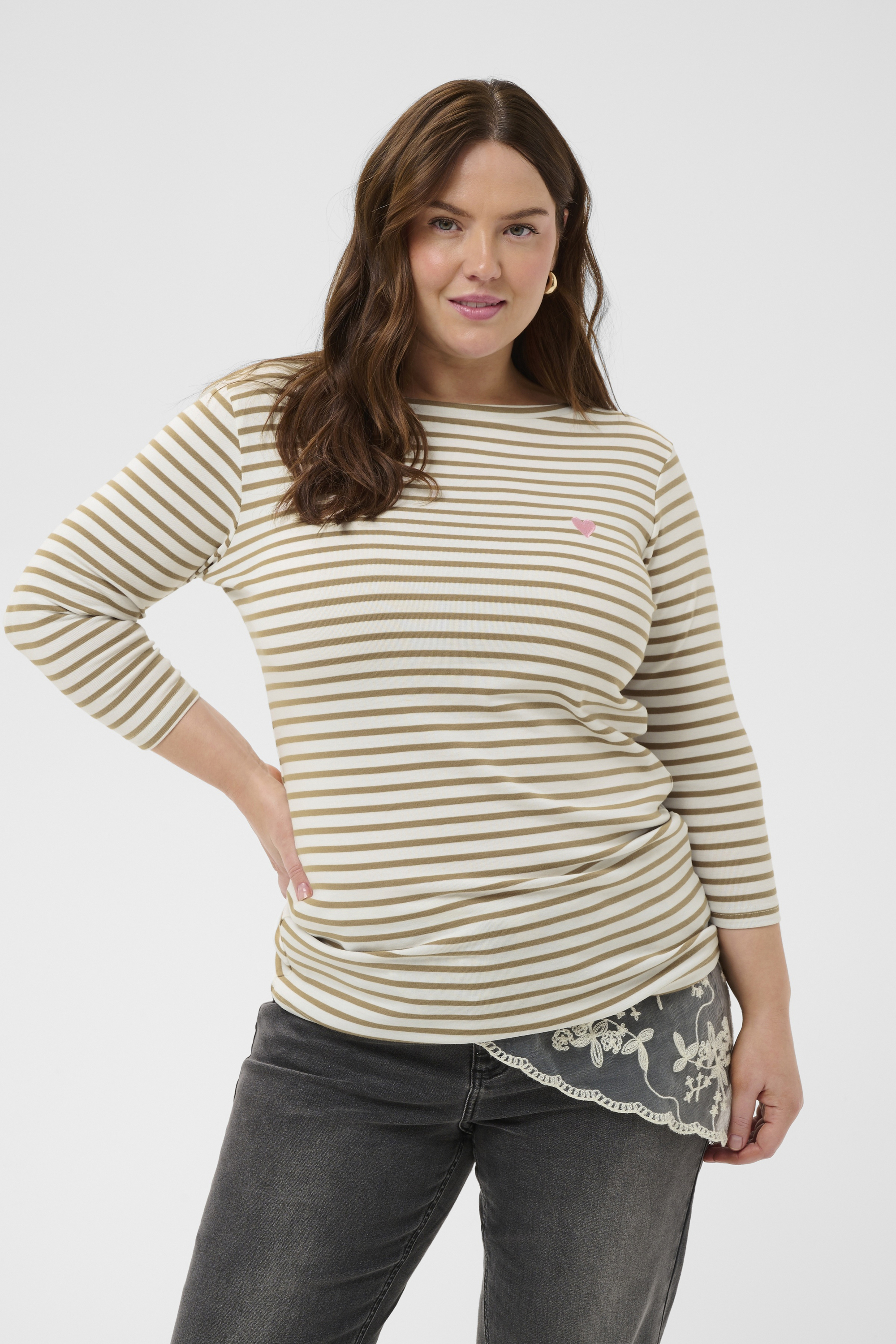 Long sleeved T-shirt, KAFFE CURVE