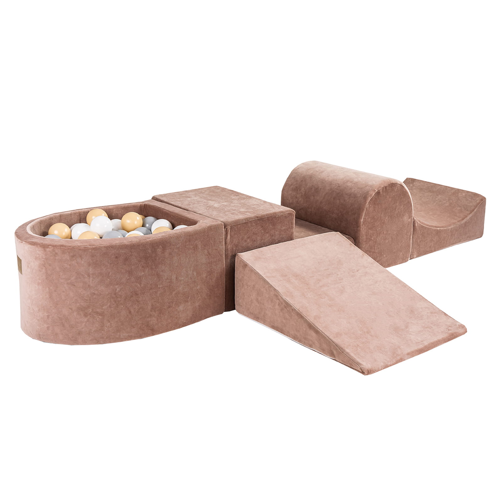 Aire De Jeux en Mousse avec Piscine à Balles, VELOURS, MEOW BABY