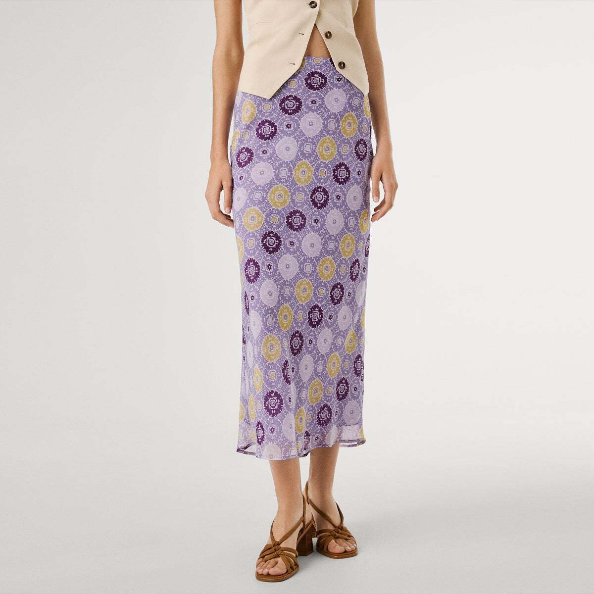 Jupe Midi Imprimée, PEPE JEANS