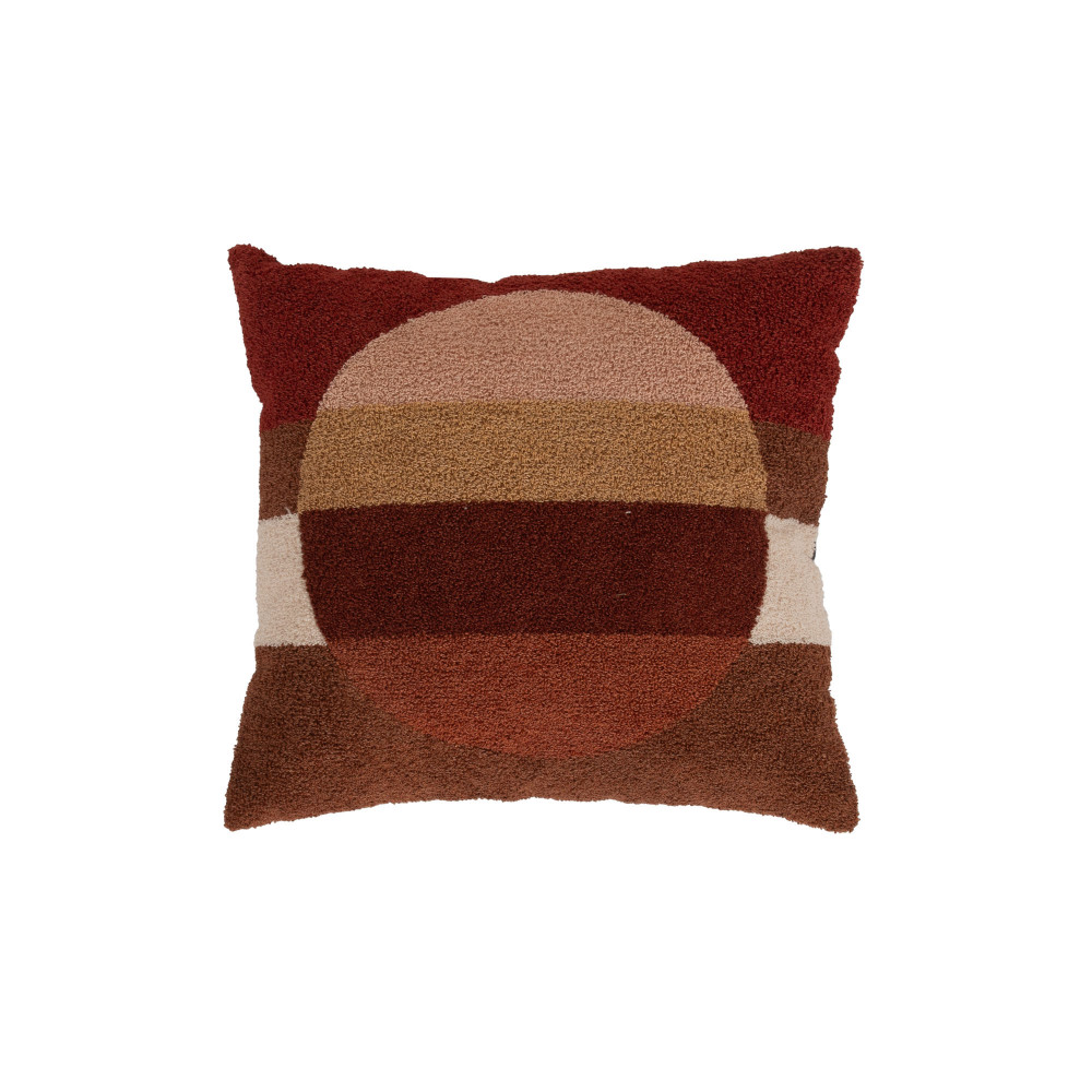 Coussin tufté imprimé multicolore 40x40 cm, AMADEUS