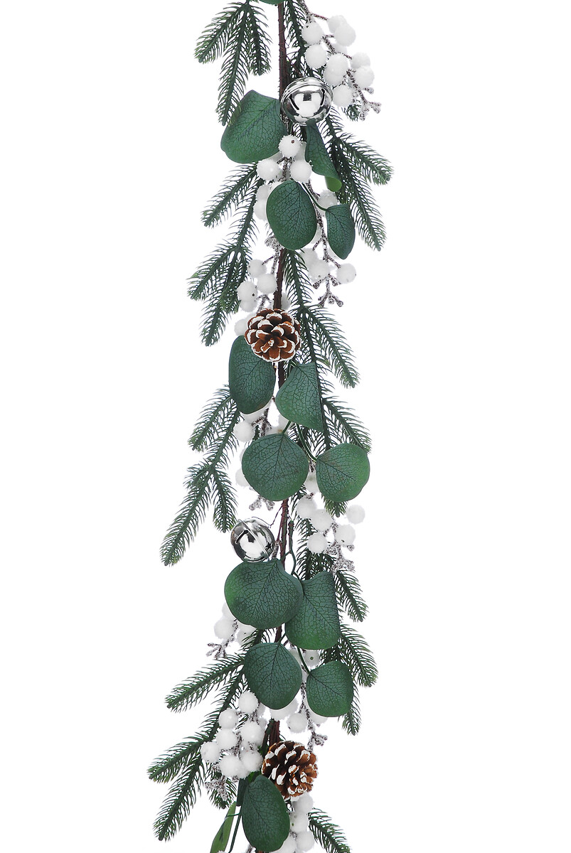 180cm Nordic Lights Eucalyptus & White Berry Garland, SO'HOME