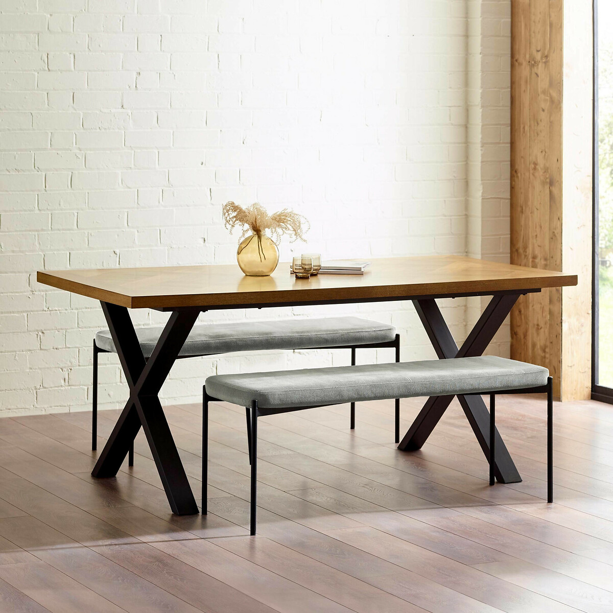 Auren Herringbone Dining Table, SO'HOME