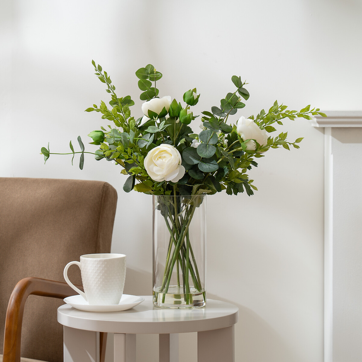 55cm Ranunculus Arrangement in Vase, SO'HOME