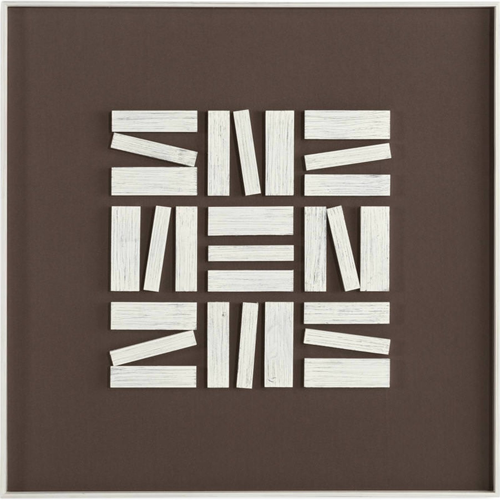 Tableau mural abstrait en bois et verre, RECOLLECTION